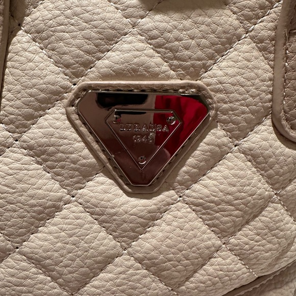 Luradsa Cream and Beige Quilted Tote Bag NWOT - Picture 5 of 9